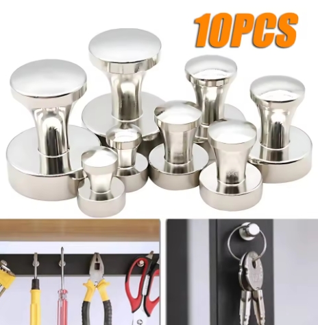 Fishing Hook Stainless Steel - 10 قطعة مغناطيس صيد قوي للغاية