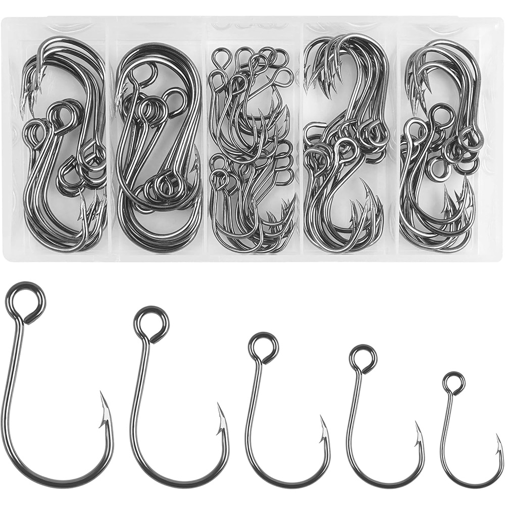Fishing Hook Assortment - 70 قطعة خطاف واحد مضمن لصيد