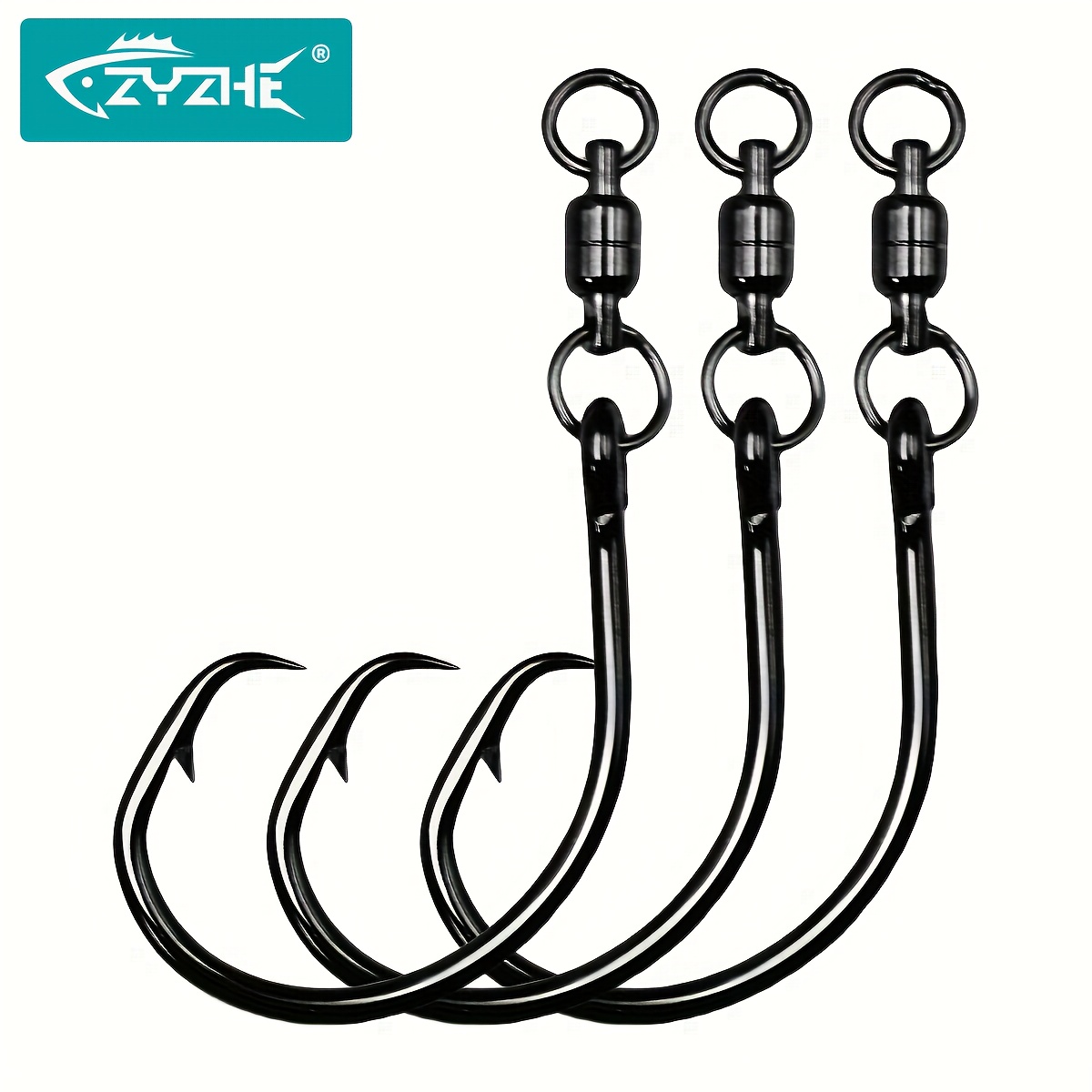Fishing Hook Circle - خطافات دائرية من ZYZHE مع حلقة
