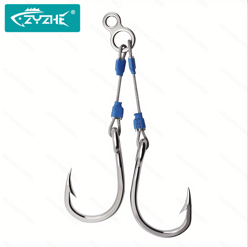 خطاف صيد ZYZHE من الفولاذ عالي - مراجعة Fishing Hook Assortment وسعره