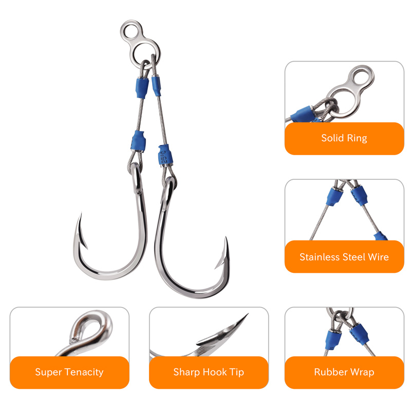 خطاف صيد ZYZHE من الفولاذ عالي - مراجعة Fishing Hook Assortment وسعره