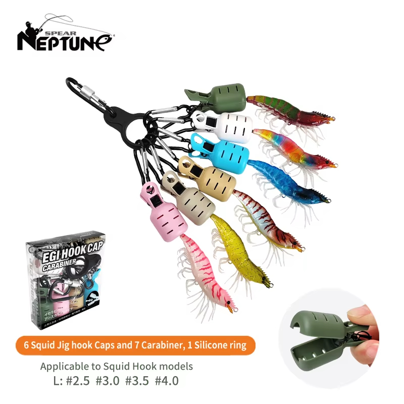 6 قطع من أغطية حماية خطاف صيد  - مراجعة Fishing Hook Jig وسعره