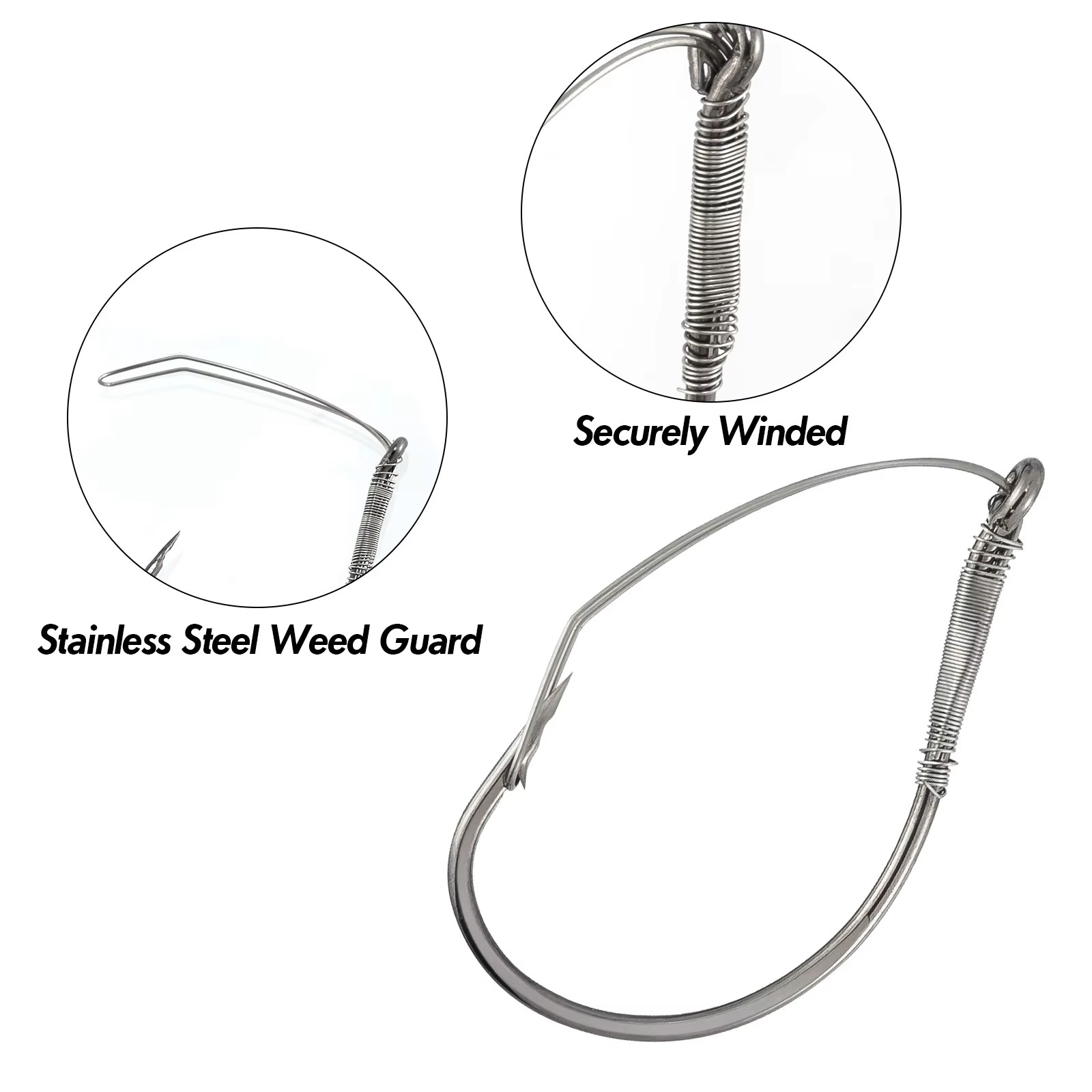 خطافات تلاعب أحمق بدون أعشاب م - مراجعة Fishing Hook Weedless وسعره