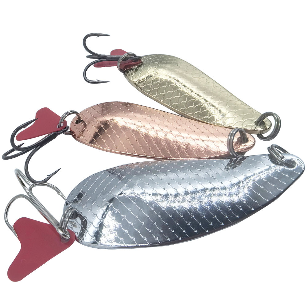 ملاعق صيد سمك التراوت باللونين - مراجعة Fishing Hook Treble وسعره