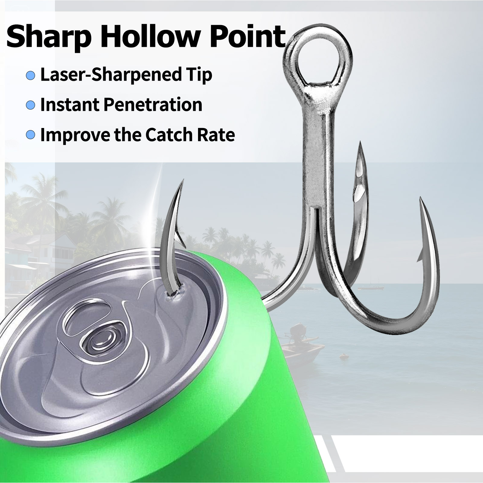 خطافات صيد ثلاثية 9KM للمياه ا - مراجعة Fishing Hook Assortment وسعره