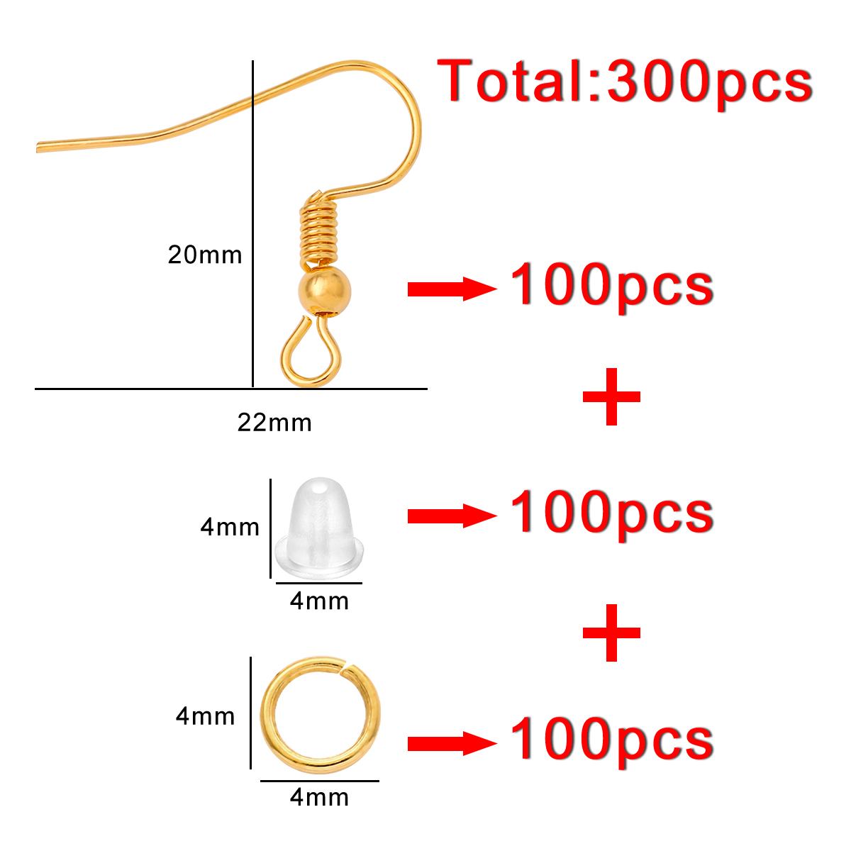 100-300 قطعة/الوحدة هيبوالرجين - مراجعة Fishing Hook Assortment وسعره