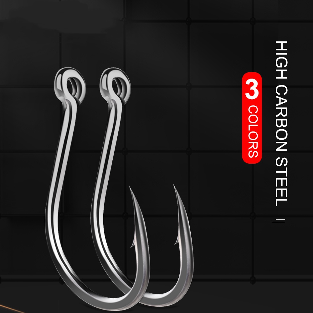 FTK 50-100 قطعة خطاف صيد ذهبي  - مراجعة Fishing Hook Barbless وسعره